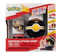 Pokémon PKW3721 Surprise Attack Game Single Pack - Mimigma with Luxury Ball, Official Figure with Ball