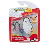 Pokémon PKW3737 Battle Figure Set - Eeve, Gladiantri, Smettbo, Official Figure Set