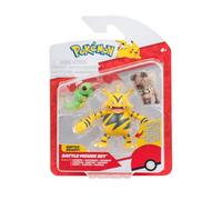 Pokémon PKW3892 Battle Figure Set, Raupy, Wuffels, Elektek, Official Figures Set