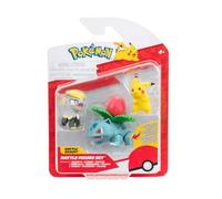 Pokémon PKW3893 Battle Figure Set - Pikachu, Miniras, Bisaknosp, Official Figure