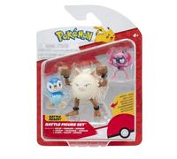 Pokémon PKW4088 Battle Figure Set - Bähmon, Plinfa, Rasaff, Official Figure Set