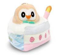 Pokemon | Plush Cake Keyring/Bag Charm Figure | Potdemiel Licensed | 15+ Years | Rowlet