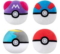 Pokémon Poke Ball Plush 4-Pack - Four 2-inch Plush Balls