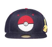 Pokemon Pokeball Ball Denim Snapback Baseball Cap