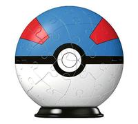 Pokemon Pokeball Blue Super Ball Puzzle 3D 54Pz Ravensburger
