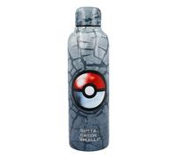 Pokemon Pokeball Stainless Steel 515ml Water Bottle in Grey Pokemon Grey