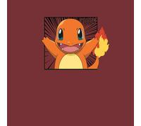 Pokémon Pokédex Charmander #0004 Men's T-Shirt - Burgundy Acid Wash - M