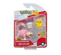 POKEMON Pokémon Battle Figure 3 Pack - Features 2-Inch Pikachu and Litwick and 3