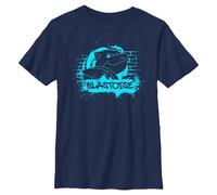 Pokémon Pokemon Blastoise Graffiti Kids Short Sleeve T-Shirt, Navy, Small