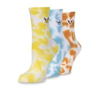 Pokemon Pokémon Center: Vaporeon, Jolteon & Flareon Evolutionary Originals Ankle Socks (3 Pairs) (One Size-Adult), Multi, One Size