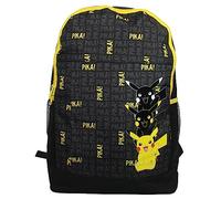PoKéMoN Pokemon Stack Black Backpack Pikachu School Bag Kids Teens Travel Holiday Luggage for Boys Girls Pokeball