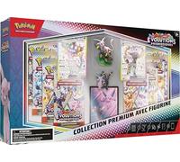 Pokémon : Premium Collection with Scarlet & Purple Figure - Prismatic Evolution of the Pokémon TCG (2 Textured Glossy Promo Cards, 11 Boosters)