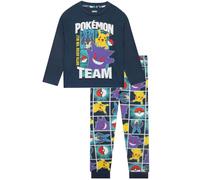 Pokemon Pyjamas, Pikachu, Gengar and Lucario Boys Pyjamas | Cool Pokémon Designs, Stretchy Waistband, Long Sleeves Boys Pyjama Sets for Autumn & Winter, Ages 5 To 13 Years