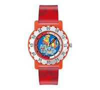 Pokémon Red Strap Character Dial Time Teacher Watch POK4194