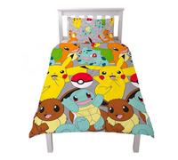 Pokemon Repeat Print Reversible Duvet Set Multicoloured (Double)