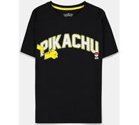 Difuzed POKÉMON - Running Pika - Women's Short Sleeved T-Shirt (l) Black