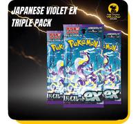 Pokemon Scarlet and Violet Base Set - Violet Ex Japanese Pokémon Booster Bundle - 3 Packs