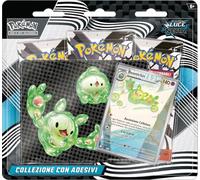 Pokémon: Scarlet and Violet Expansion Sticker Collection (Reuniclus) - Black Light from the Pokémon TCG (One Holographic Promotional Card and Three Expansion Envelopes)