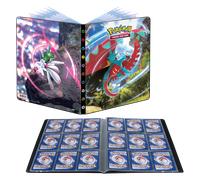 Pokemon Scarlet & Violet 4 9-Pocket Portfolio featuring Roaring Moon and Iron Valiant