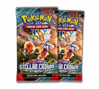 Pokemon Scarlet & Violet Stellar Crown Booster Pack * 2 - English (10 / Pack) | Size: 2 Pack Pokemon Multicolor 2 Pack