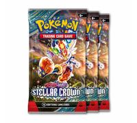 Pokemon Scarlet & Violet Stellar Crown Booster Pack * 3 - English (10 / Pack) | Size: 3 Pack Pokemon Multicolor 3 Pack