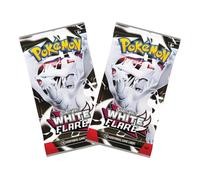 Pokemon Scarlet & Violet White Flare 2x Booster Pack | English Double Set | Authenticated by TCYM | Black Bolt & White Flare Collection Cards Bundle