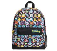 Pokemon Backpack for Kids Teenagers Pikachu Rucksack School Bag with Zipped Pockets Adjustable Straps Charizard Daypack for Travel Sports Anime Gifts (Multi AOP)