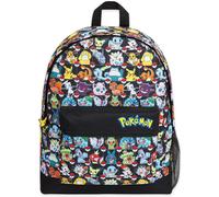 Pokemon School Bag, Kids Backpack with Detective Pikachu and Pokemon Ball, Large Rucksack with Reversible Sequin Design for School Travel, Pokemon Gif