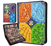 Pokemon Scrapbook, 3D Pokémon Card Folder Made of PU Leather with Zip, 360 Cards Scrapbook with 9 Pocket Pages, Ideal for TCG Collectors (Pokémon/Yugioh/MTG)