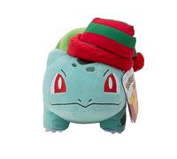 Pokémon Seasonal Plush - Bulbasaur with Striped Hat 8-Inch Bulbasaur Plush with Unique Accessory