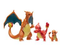 Pokémon Select Evolution 3 Pack - Features 2-Inch Charmander, 3-Inch Charmeleon and 4.5-Inch Charizard Battle Figures, Pokemon - Evolution Multipack - Style 1, 3 Piece Assortment