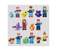Pokemon Series 16 pcs/set Puzzle Assembling Building Block Toys