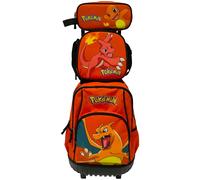 Pokemon Set Compact 34x23x50 Cm 38l Wheeled Backpack 3 Units