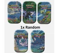 Pokemon Shining Fates Mini Collectors Tin, New Sealed, 2 Booster Packs + Coin,