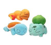 Pokémon Sleeping Plush - 5-Inch - Bulbasaur, Charmander, Squirtle