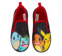 Pokemon Slippers For Kids Boys Girls Pikachu Black Mules Slip On House Shoes