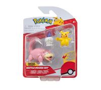 Pokemon Slowpoke, Litwick & Pikachu Battle Figure Set Pokemon Multicolor