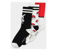 Pokemon Socks 3-Pack Pikachu Pokeball 39-42