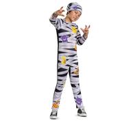 Pokémon Spooky Mummy Costume for Kids | Licensed by Disguise, Includes Jumpsuit and Headpiece, Pikachu, Gengar, Mimikyu and Eevee Character Print