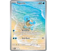 Pokemon - Squirtle 170/165 + That Chunky Yellow Mouse Protective Pouch