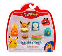 Squishalongs Pokémon Mini Soft Figures 4 Pack (Bellibolt, Eevee, Snorlax, Torchic)