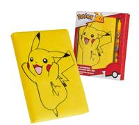 Pokemon Stationery Supplies Set - Kids Diary with Lock Notebook Pencil Case Pens - Gifts for Boys (Notebook/Ballpen Set)