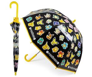 Pokemon Stick Umbrella for Kids Pikachu Folding Dome Umbrella Lightweight Design for School Travel Anime Gifts for Kids