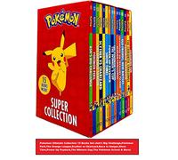 Pokemon Super Collection 15 Books Set (Ash's Big Challenge,Pokémon Peril,The Orange League,Scyther vs Charizard,Race to Danger,Show Time,Power Up Psyduck,The Winners Cup,The Pokémon School & More)
