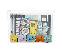Pokemon Super Stationery Set | Includes Notebook, Stickers, Highlighter, Pencil, Pen, Eraser & Sharpener | Back to School Essentials | Official Pokémon Stationery, Gifts & Accessories