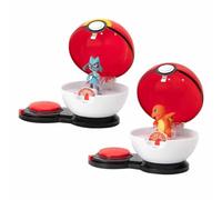 Pokémon Surprise Attack Game 2-Inch Charmander and Riolu with Surprise Attack Balls & Discs