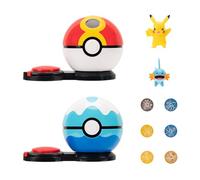 Pokémon Surprise Attack Game - 2-Inch Pikachu and Mudkip with Repeat Ball and Dive Ball plus 6 Attack Discs