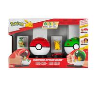 Pokémon Surprise Attack Game - 2-Inch Turtwig with Poké Ball and 2-Inch Pikachu with Friend Ball plus Six Attack Discs