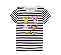 Pokemon T-Shirt Girls Kids Pikachu Eevee Friends Pink Or Blue Character Top