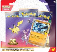 Pokémon TCG: 30th Celebration Tech Sticker Collection-Lucario (1 Foil Promo Card & 3 Booster Packs)
